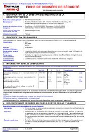 fiche de données de sécurité - Peinture KOEHL