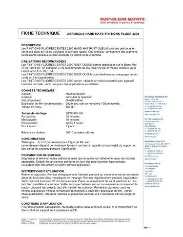 fiche technique fabricant - Peinture KOEHL