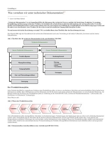 Was verstehen wir unter technischer Dokumentation? - Weka Media
