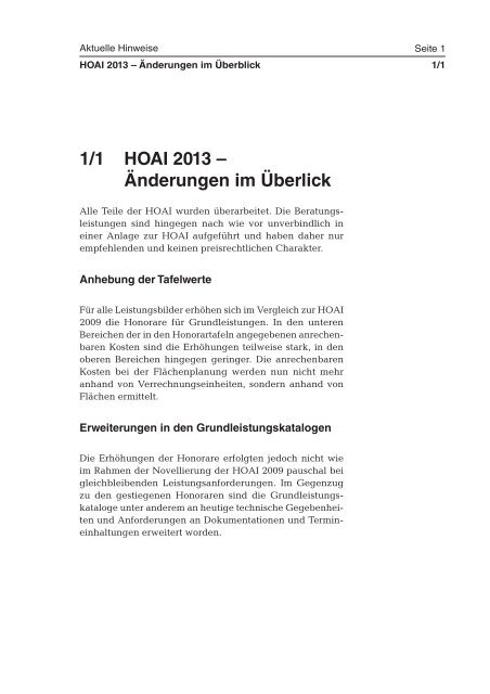 Leseprobe HOAI 2013 1 - Buchhandel.de