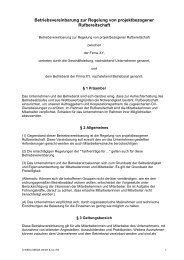 Betriebsvereinbarung zur Regelung von ... - Buchhandel.de