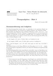Â¨Ubungsaufgaben â Blatt 3 Zusammenfassung und Aufgaben - ABZ