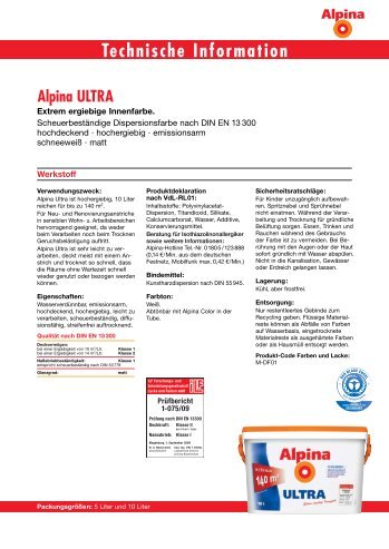 Technische Information - Alpina