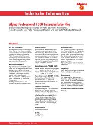 Technische Information - Alpina
