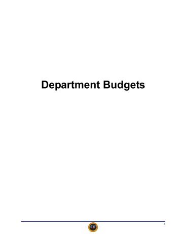 Agency Operating Budgets - Iowa Department of Management