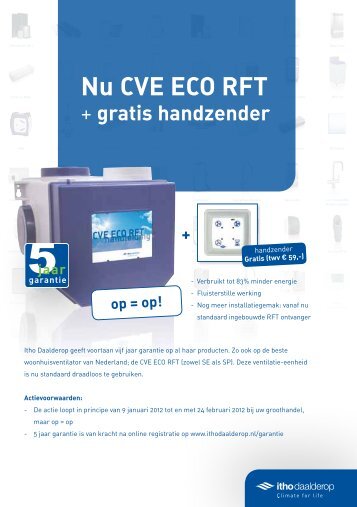 Nu CVE ECO RFT - Zakelijk - Itho Daalderop