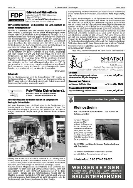 Amtsblatt Nr. 36 vom 06.09.2013 - Kleinostheim