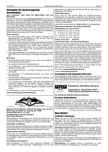 Amtsblatt Nr. 17 vom 26.04.2013 - Kleinostheim