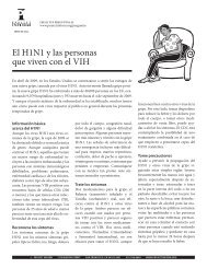 El H1N1 y las personas que viven con el VIH - Project Inform