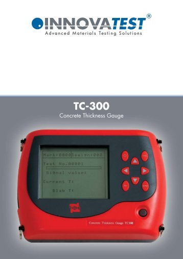 TC-300 Series - Concrete Thickness Gauge - Bowers UK