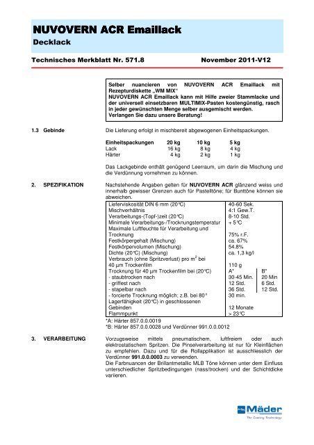 571.8 NUVOVERN ACR Emaillack d