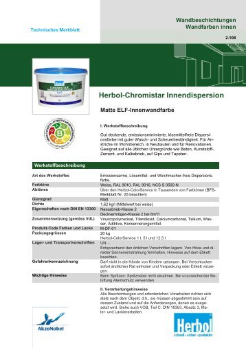 Herbol-Chromistar Innendispersion