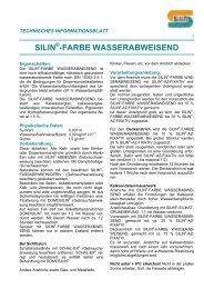 WASSERABWEISEND Dispersionssilikatfarbe 5 - Silin-Fachberatung