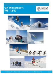 Grundkurs Wintersport - Institut für Sportwissenschaft