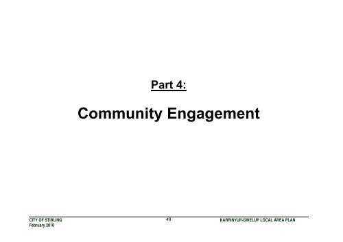 KARRINYUP / GWELUP Local Area Plan - City of Stirling