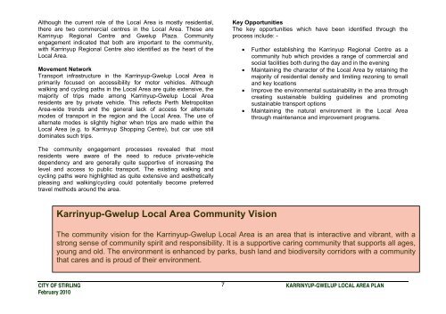 KARRINYUP / GWELUP Local Area Plan - City of Stirling