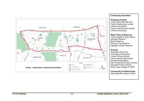 Carine â Hamersley Local Area Plan Outcomes Table - City of Stirling