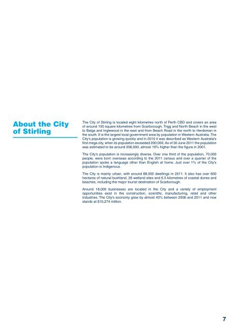 Strategic Community Plan 2013 â 2023 - City of Stirling