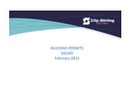 Building Permits Issued - City of Stirling
