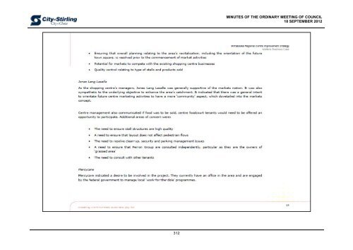 minutes - City of Stirling
