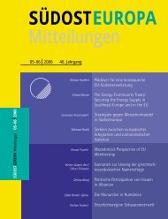 Heft / Issue 05-06 - Suedosteuropa Gesellschaft