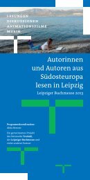 Siehe Programm Seite 10 - Suedosteuropa Gesellschaft