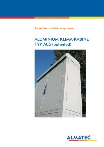 ALUMINIUM KLIMA-KABINE TYP ACS (patented) - Duelco