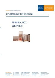 operating instructions terminal box jbe (atex) - Electromach BV