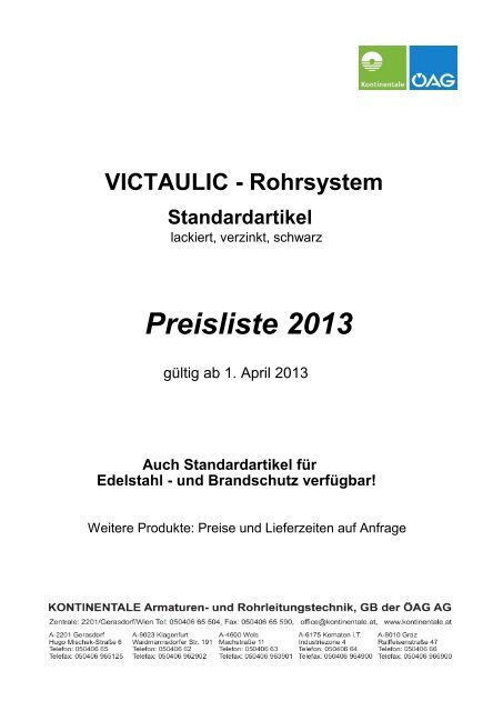 Download Victaulic-Stahl-Preisliste April 2013 - Kontinentale
