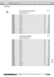 M 05 STAHLROHRE UND ZUBEHÃR - Kontinentale