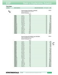 K 07 Stahl- u. Kupferrohre, ZubehÃ¶r - Kontinentale