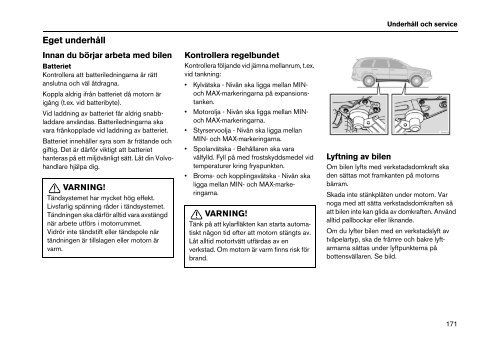 INSTRUKTIONSBOK XC90 - ESD - Volvo