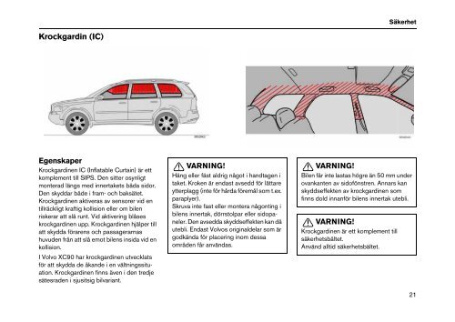 INSTRUKTIONSBOK XC90 - ESD - Volvo