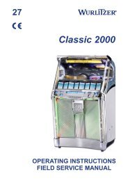 Classic 2000 â operating instructions - Wurlitzer