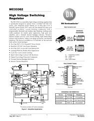 MC33362 High Voltage Switching Regulator