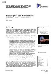 Rettung vor den Klimarettern â Gibt es die Gefahr fÃ¼r das âWeltklimaâ