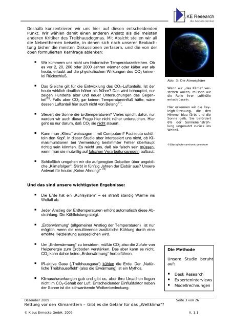 Rettung vor den Klimarettern â Gibt es die Gefahr fÃ¼r das âWeltklimaâ