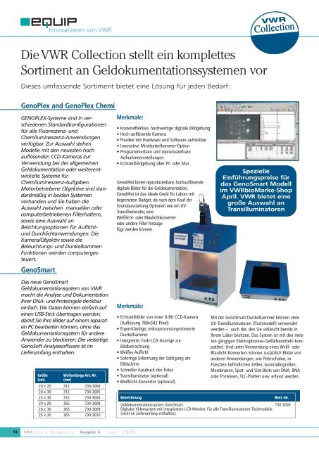 EquipMag-6_DE - SPECIAL.qxp - VWR-International GmbH