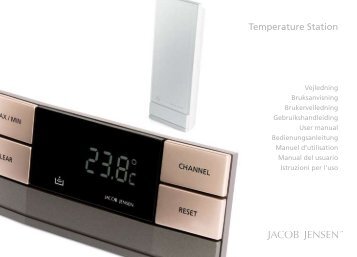 Temperature Station - Jacob Jensen Home page der offizielle Shop