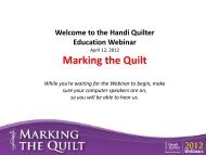 to download Marking the Quilt - Handi Quilter