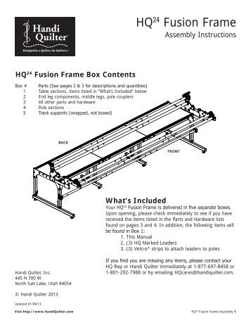 HQ24 Fusion Frame - Handi Quilter