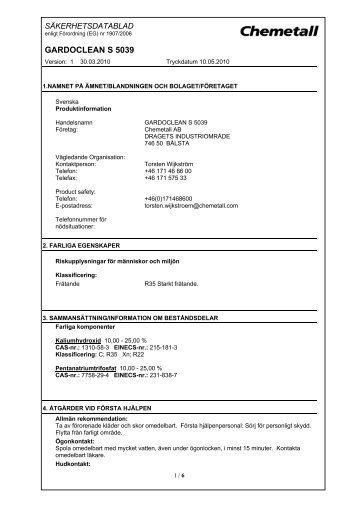 GARDOCLEAN S 5039 - IQ Logistics