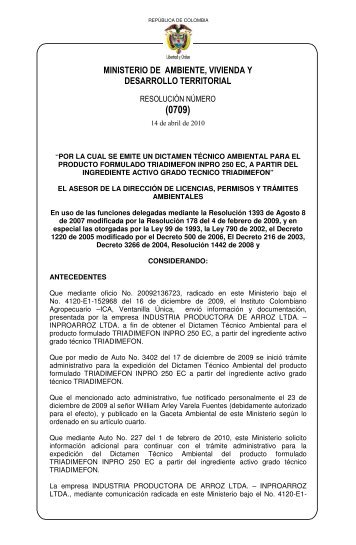 Ministerio de Ambiente, Vivienda y Desarrollo Territorial