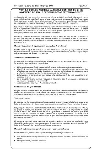 343 28 febrero 2008 - Ministerio de Ambiente, Vivienda y Desarrollo ...