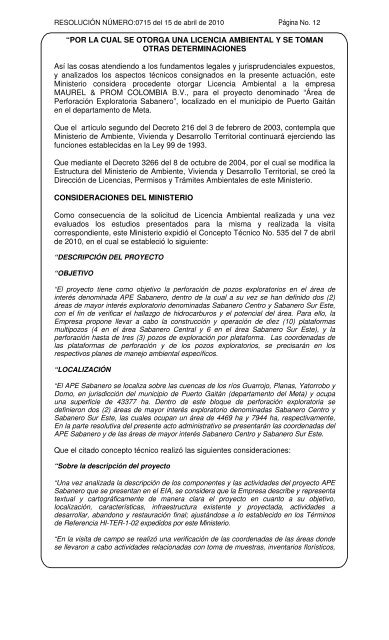 Ministerio de Ambiente, Vivienda y Desarrollo Territorial