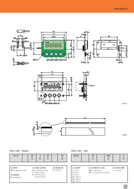 DRIVECOD & POSICONTROL CATALOGUE 2013 from Lika Electronic English version