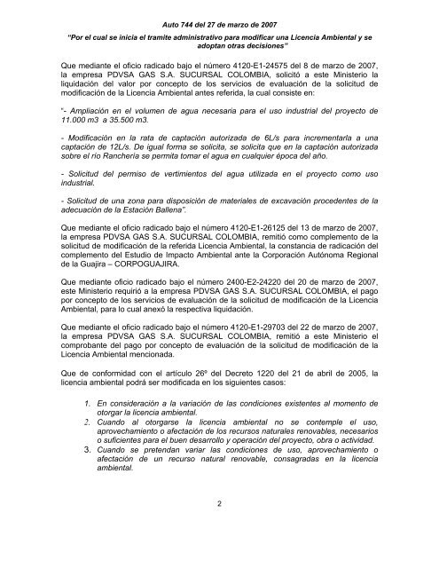 Ministerio del Ambiente, Vivienda y Desarrollo Territorial