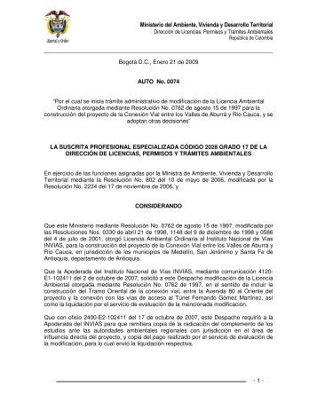 Ministerio del Ambiente, Vivienda y Desarrollo Territorial