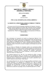 0447 - Ministerio de Ambiente, Vivienda y Desarrollo Territorial