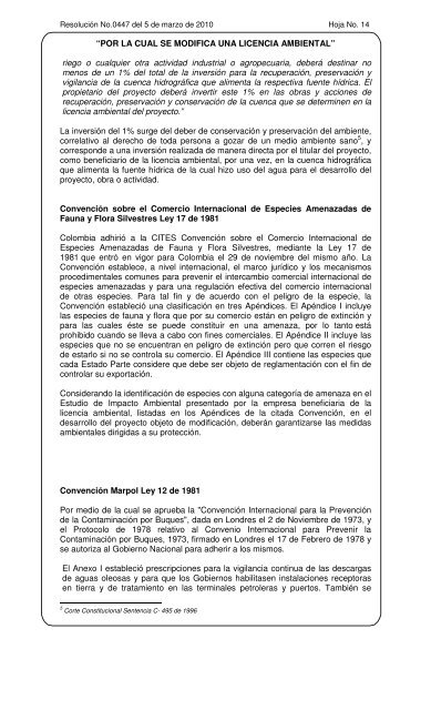 0447 - Ministerio de Ambiente, Vivienda y Desarrollo Territorial